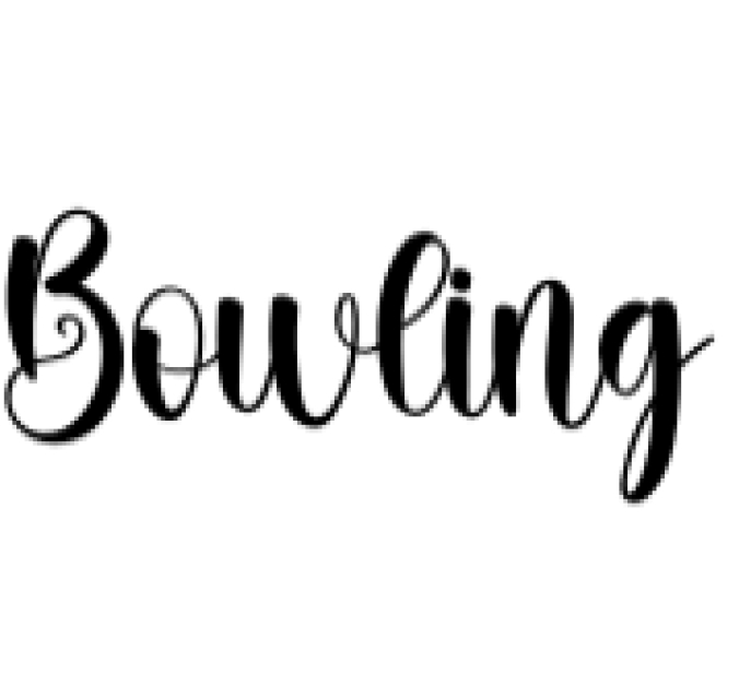 Bowling Font Preview