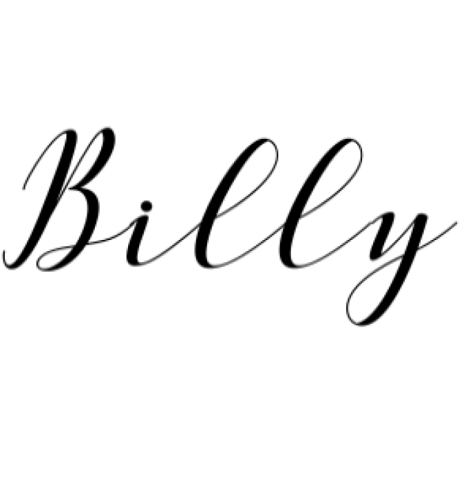 Billy Font Preview
