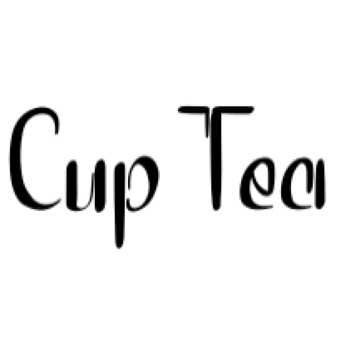 Cup Tea Font Preview