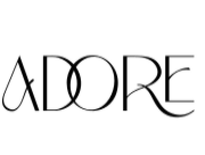 Adore Font Preview