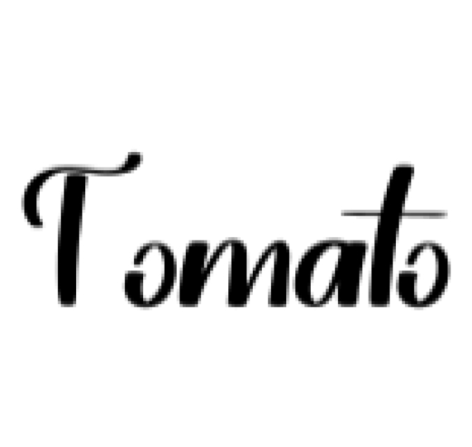 Tomato Font Preview