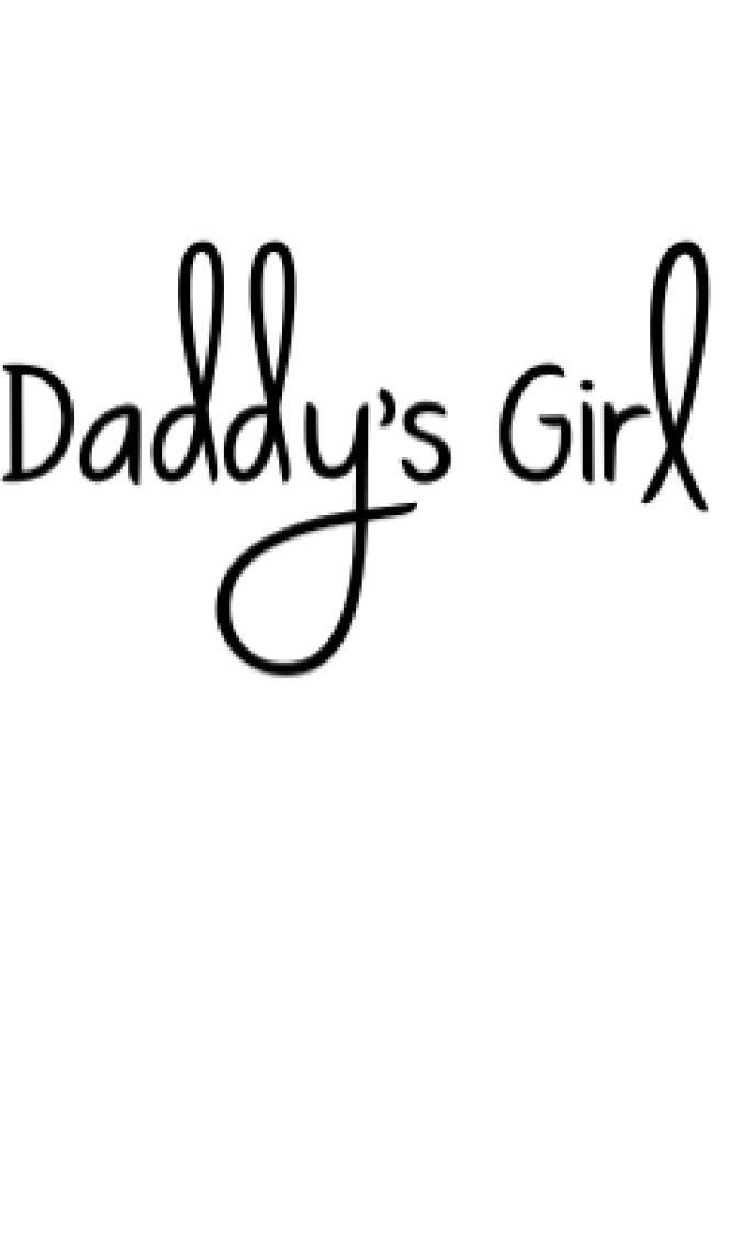 Daddy's Girl Font Preview