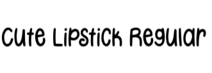 Cute Lipstick Font Preview