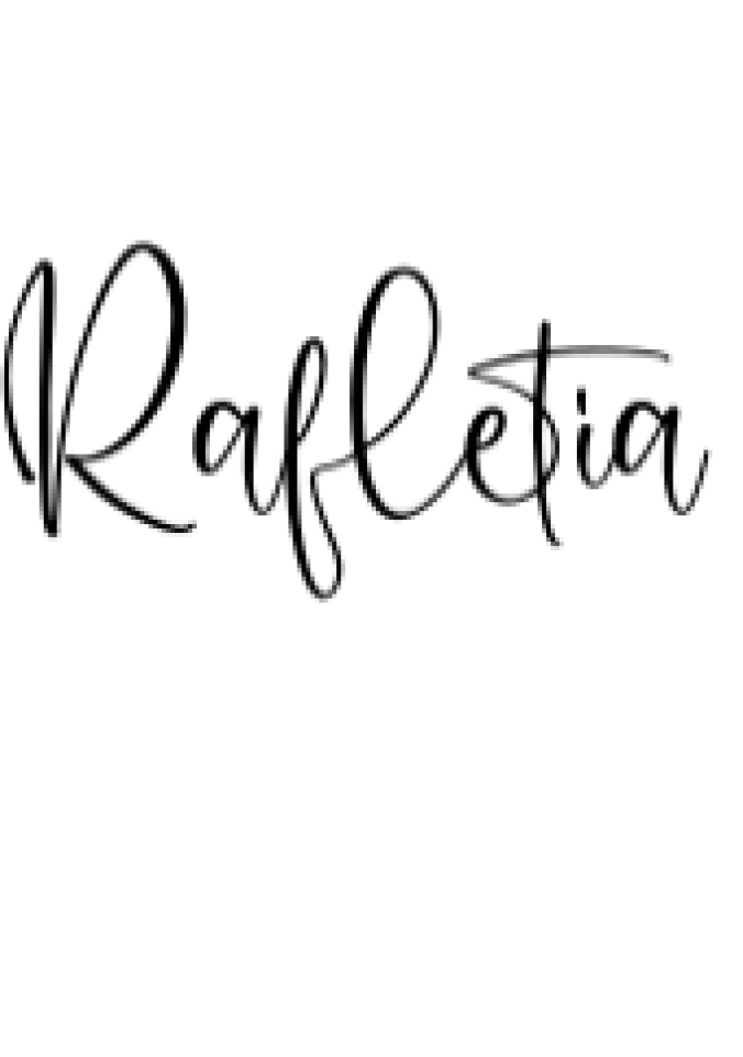 Rafletia Font Preview