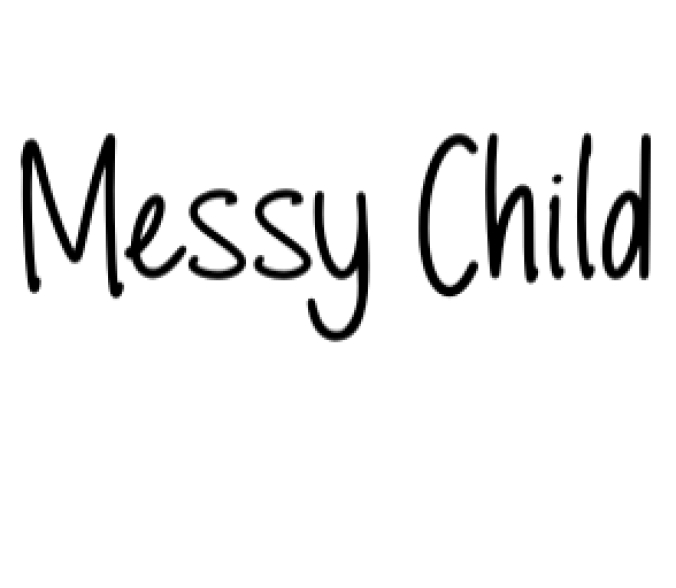 Messy Child Font Preview