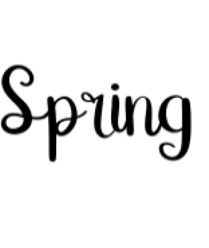 Spring Font Preview