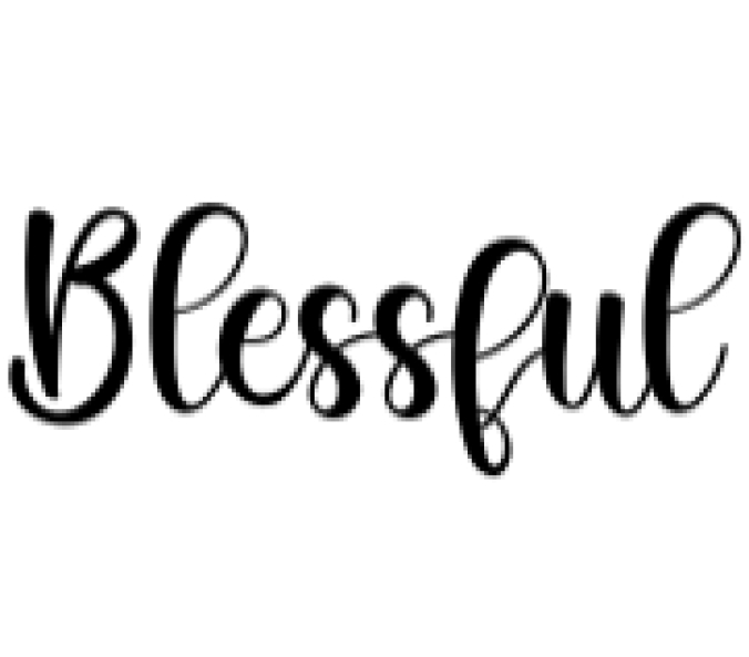 Blessful Font Preview
