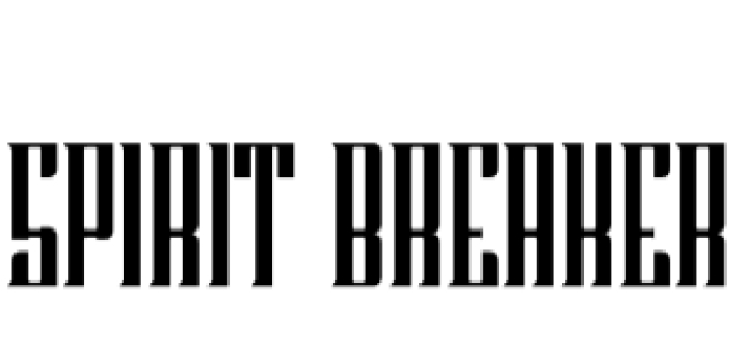 Spirit Breaker Font Preview