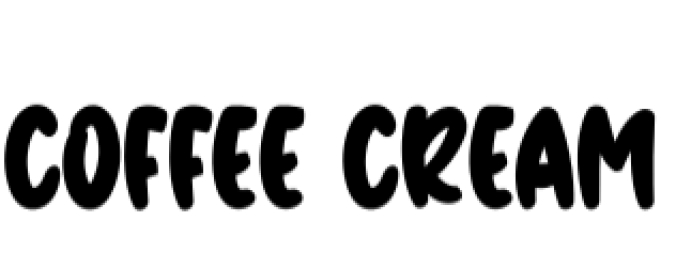 Coffee Cream Font Preview
