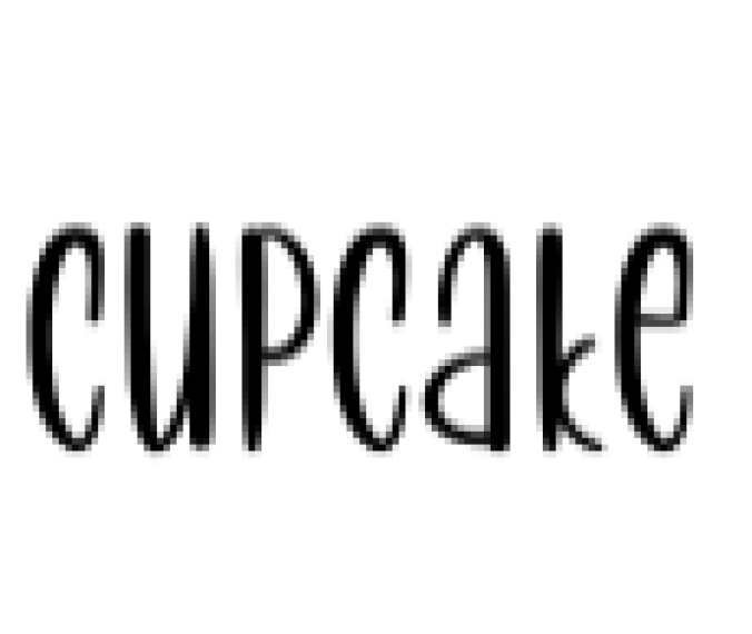 Cupcake Font Preview