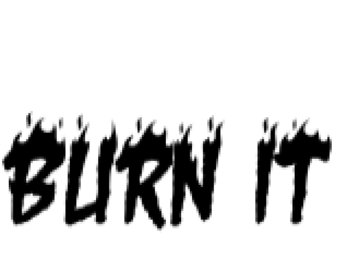 Burn It Font Preview