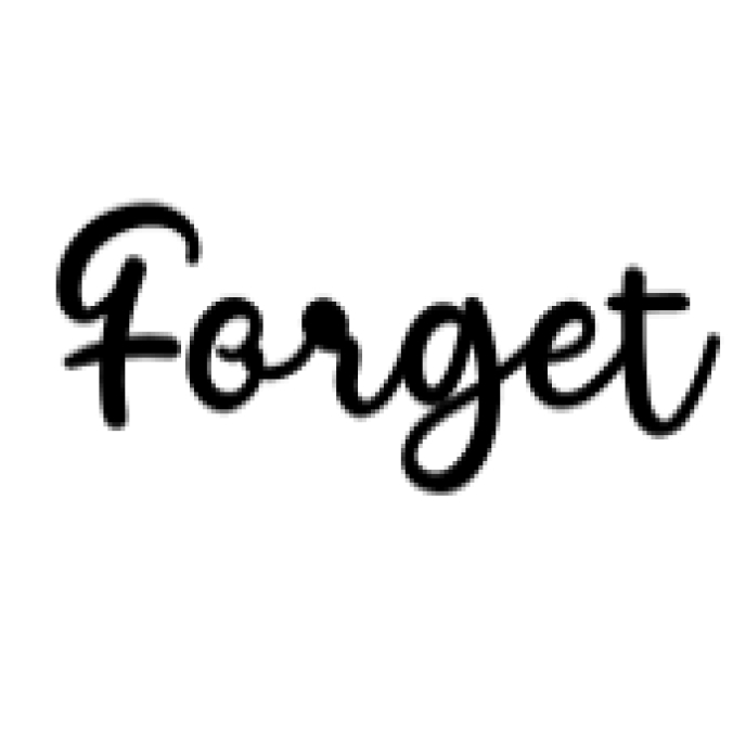 Forget Font Preview