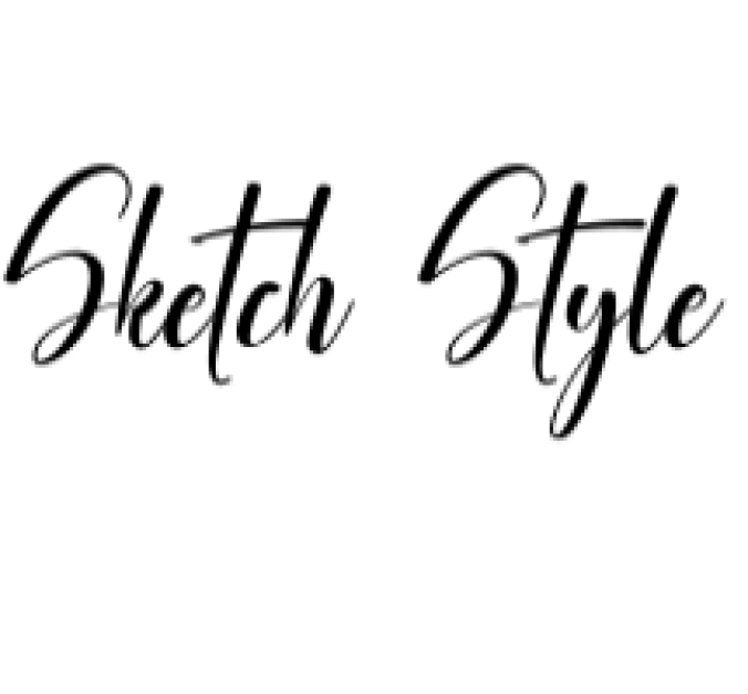 Sketch Style Font Preview