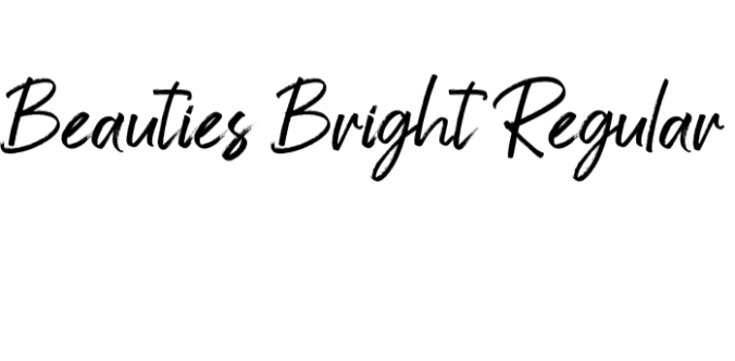 Beauties Bright Font Preview