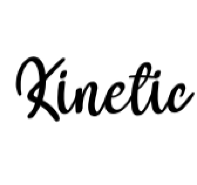 Kinetic Font Preview