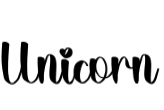 Unicorn Font Preview