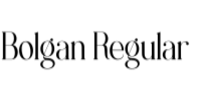 Bolgan Font Preview