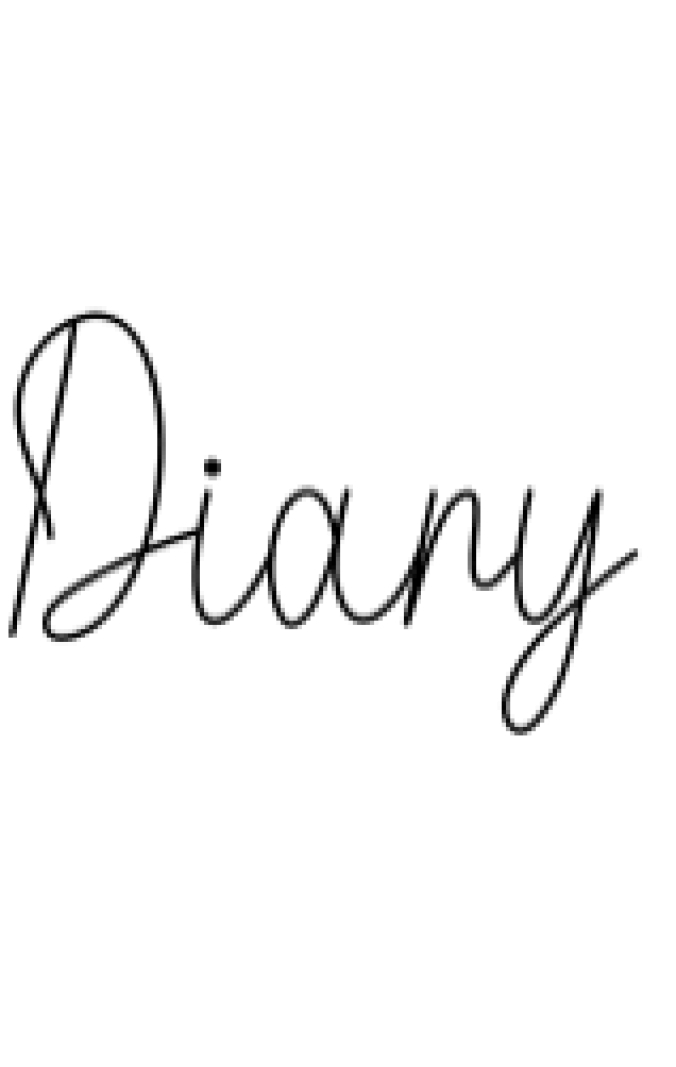 Diary Font Preview