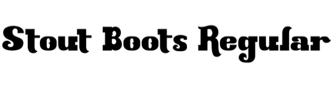 Stout Boots Font Preview