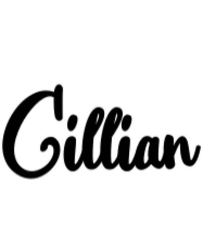 Gillian Font Preview