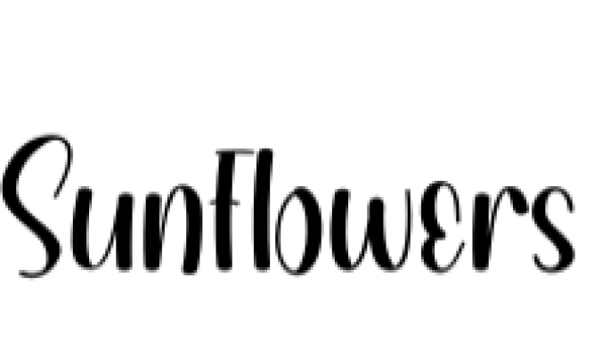 Sunflowers Font Preview