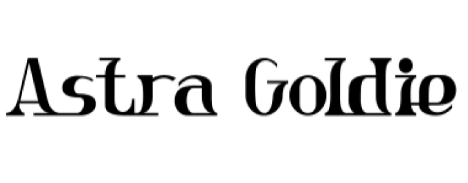 Astra Goldie Font Preview