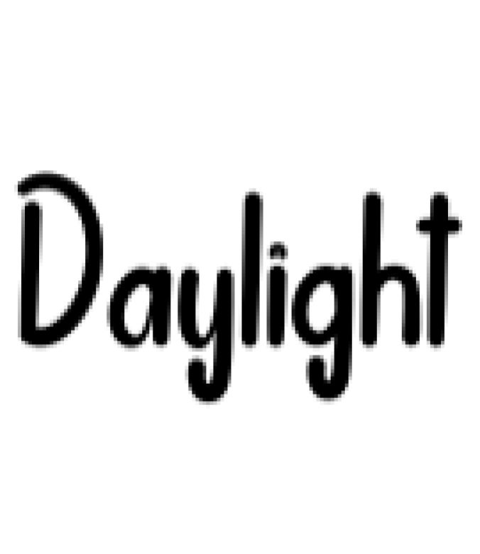 Daylight Font Preview