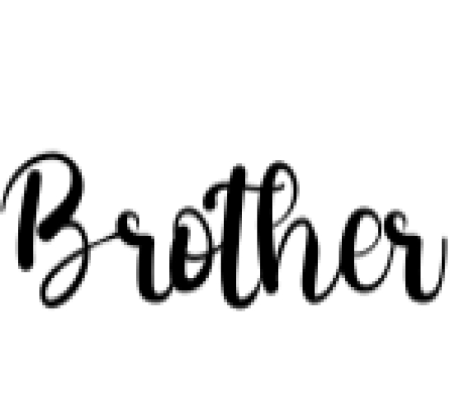 Brother Font Preview