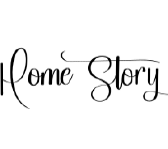 Home Story Font Preview