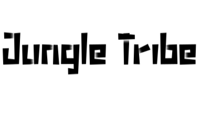 Jungle Tribe Font Preview