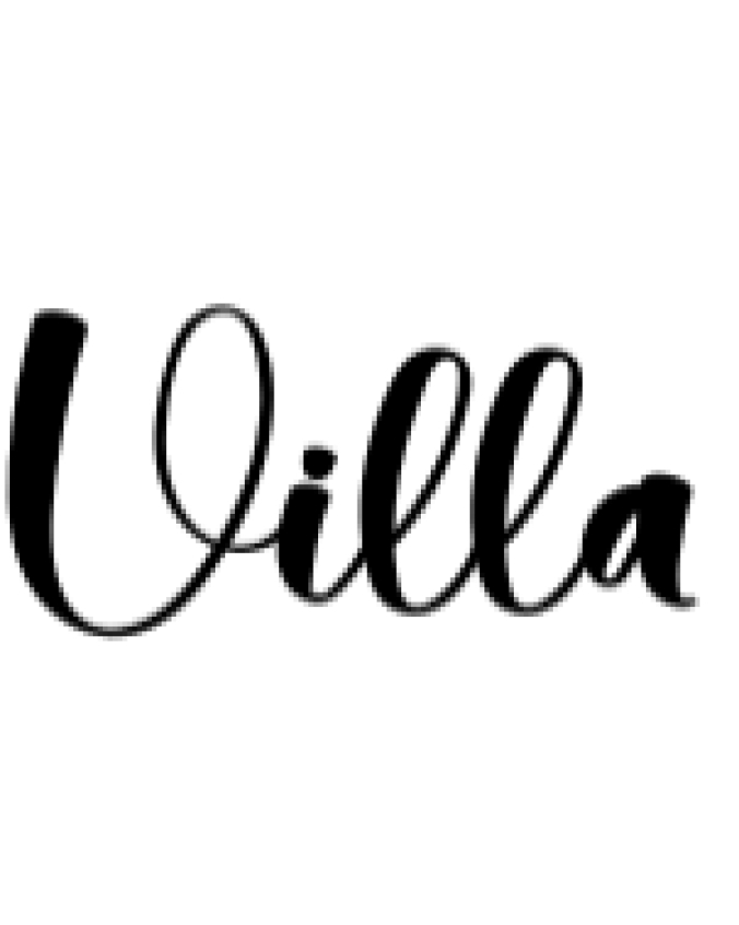 Villa Font Preview