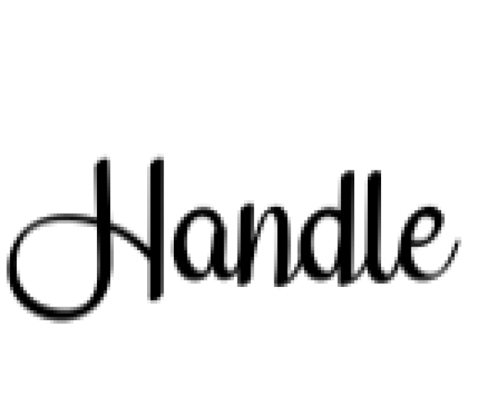 Handle Font Preview