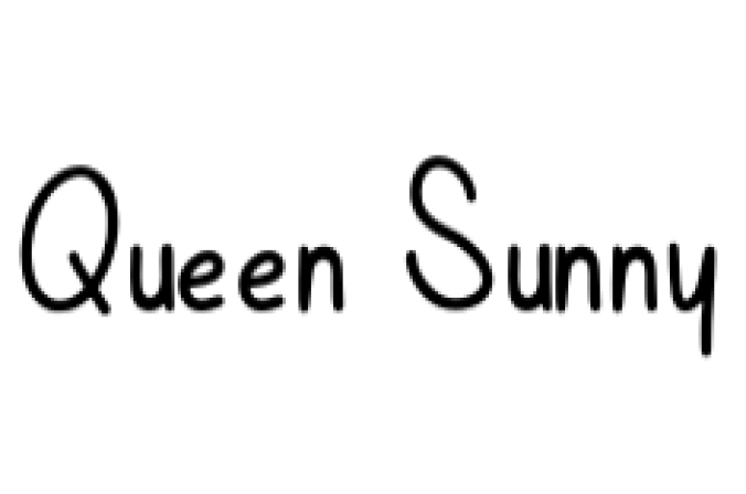 Queen Sunny Font Preview