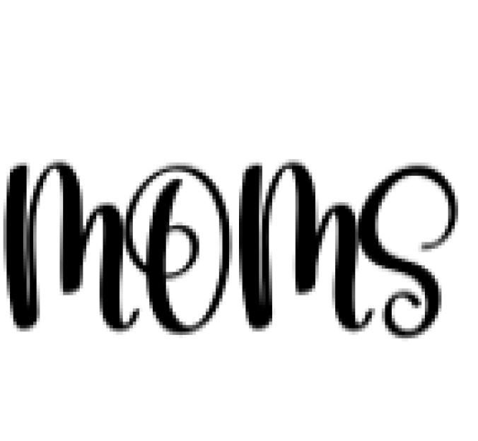 Moms Font Preview