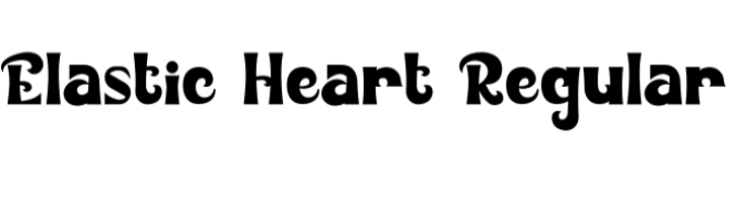 Elastic Heart Font Preview