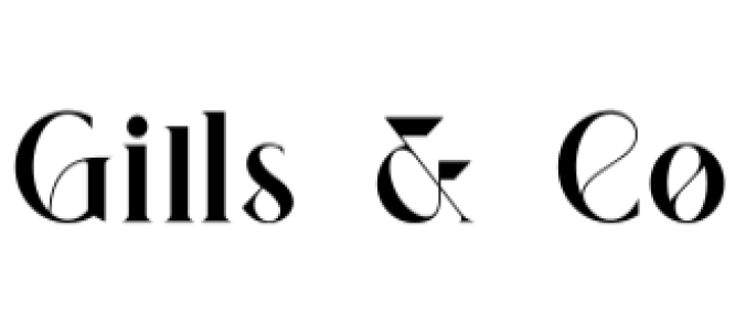 Gills  Co Font Preview
