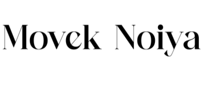 Movek Noiya Font Preview