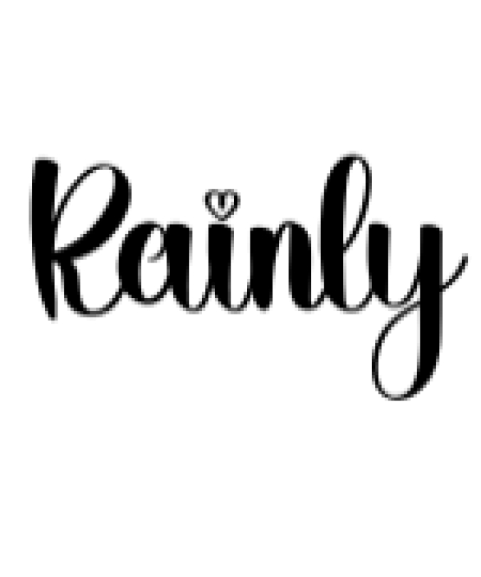 Rainly Font Preview