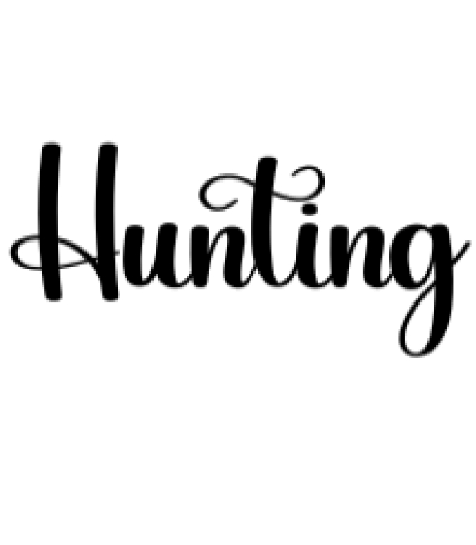 Hunting Font Preview