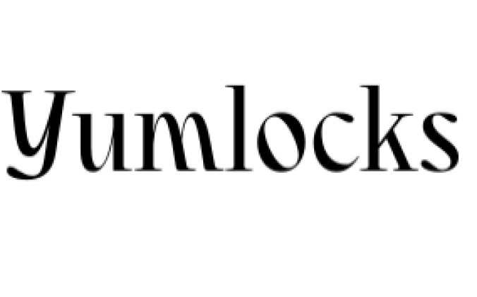 Yumlocks Font Preview