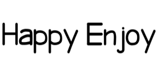 Happy Enjoy Font Preview