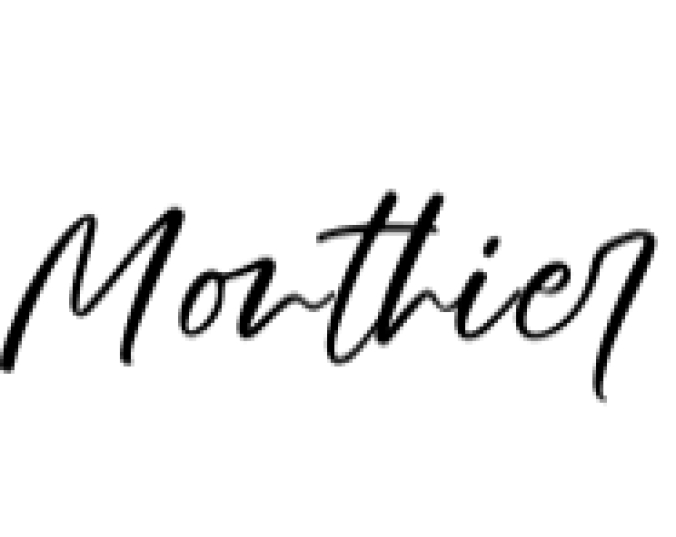 Monthier Font Preview