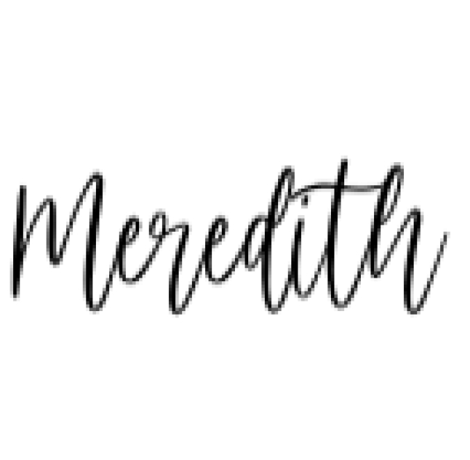 Meredith Font Preview