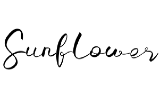 Sunflower Font Preview