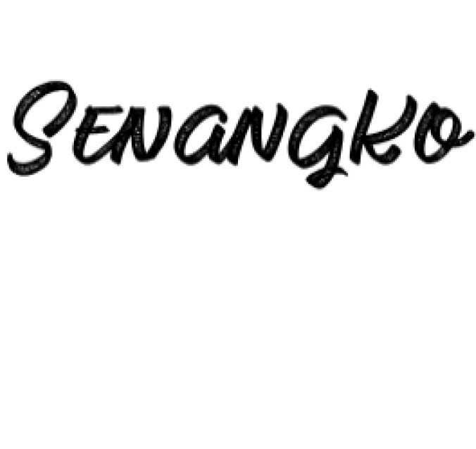 Senangko Font Preview