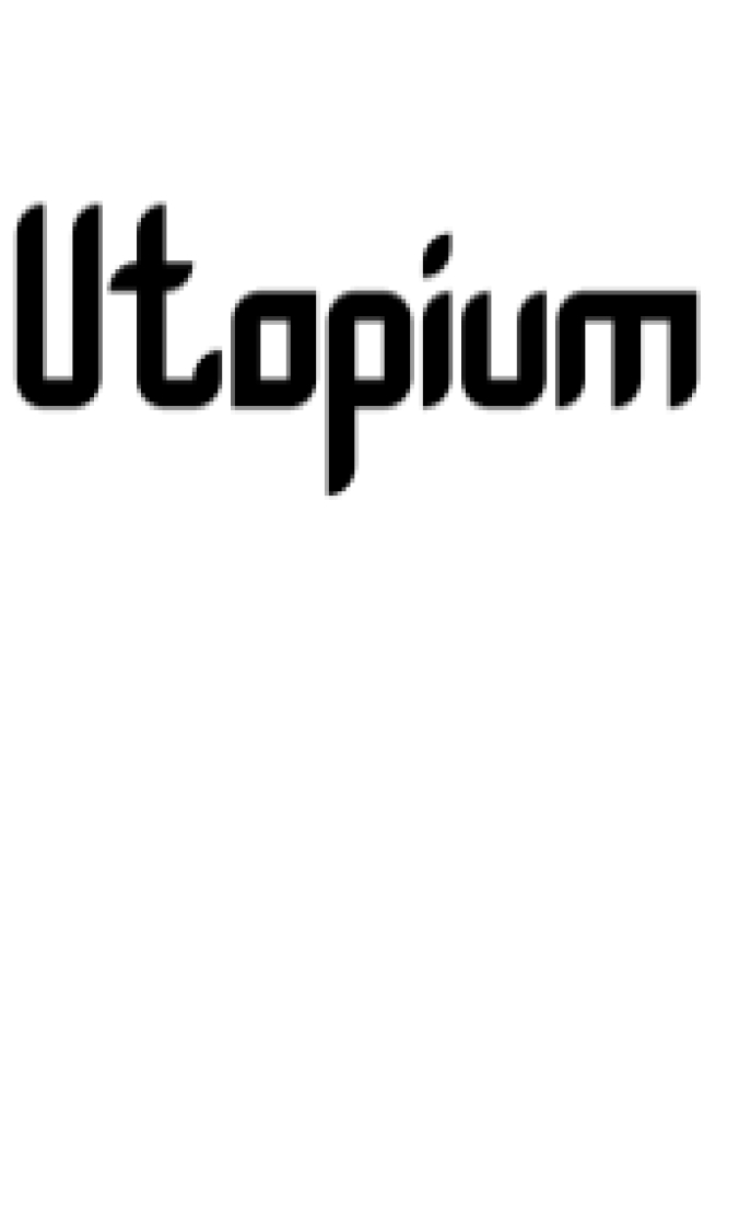 Utopium Font Preview