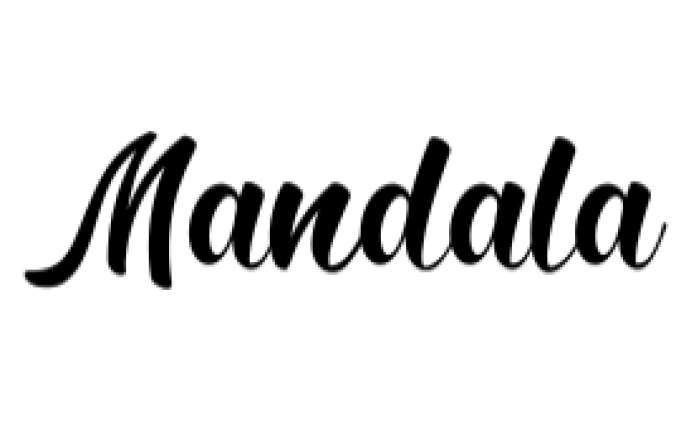Mandala Font Preview