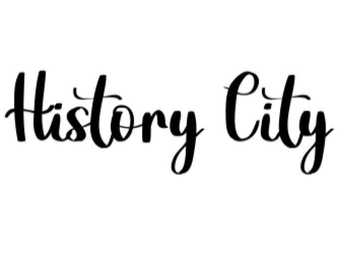 History City Font Preview