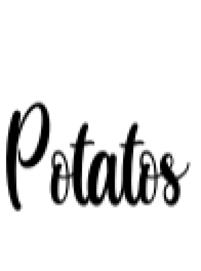 Potatos Font Preview