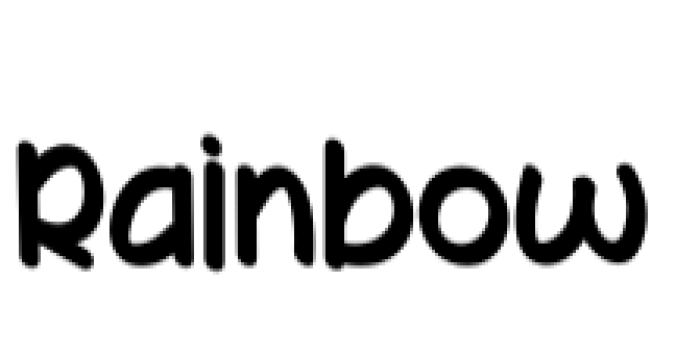 Rainbow Font Preview